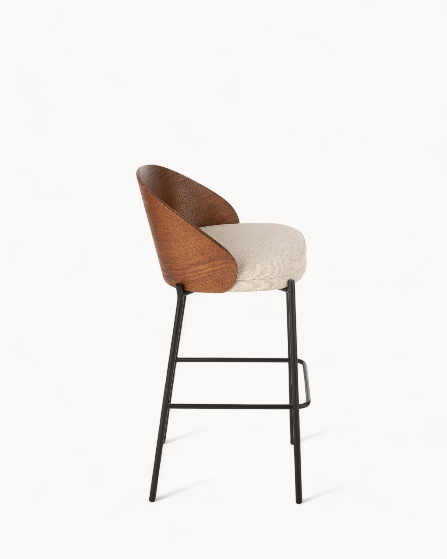 HeimNord – Barhocker Lone aus Sperrholz und Metall – Braun/Beige – 97,8 cm - HeimNordHeimNordHEI - DEFAULT TITLE - SGD - 441