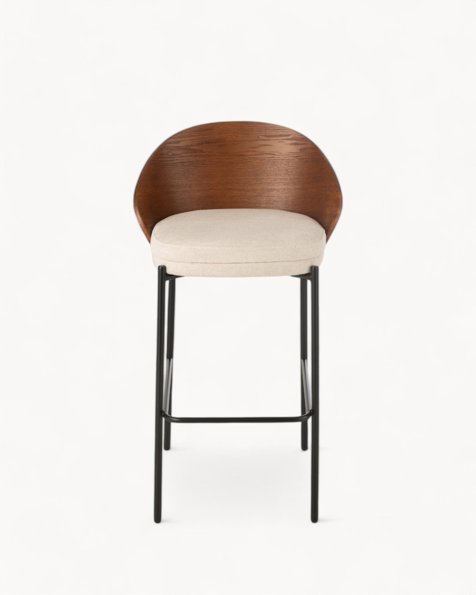 HeimNord – Barhocker Lone aus Sperrholz und Metall – Braun/Beige – 97,8 cm - HeimNordHeimNordHEI - DEFAULT TITLE - SGD - 441