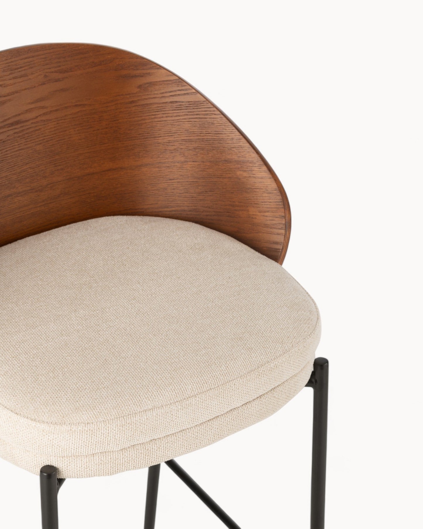 HeimNord – Barhocker Lone aus Sperrholz und Metall – Braun/Beige – 97,8 cm - HeimNordHeimNordHEI - DEFAULT TITLE - SGD - 441