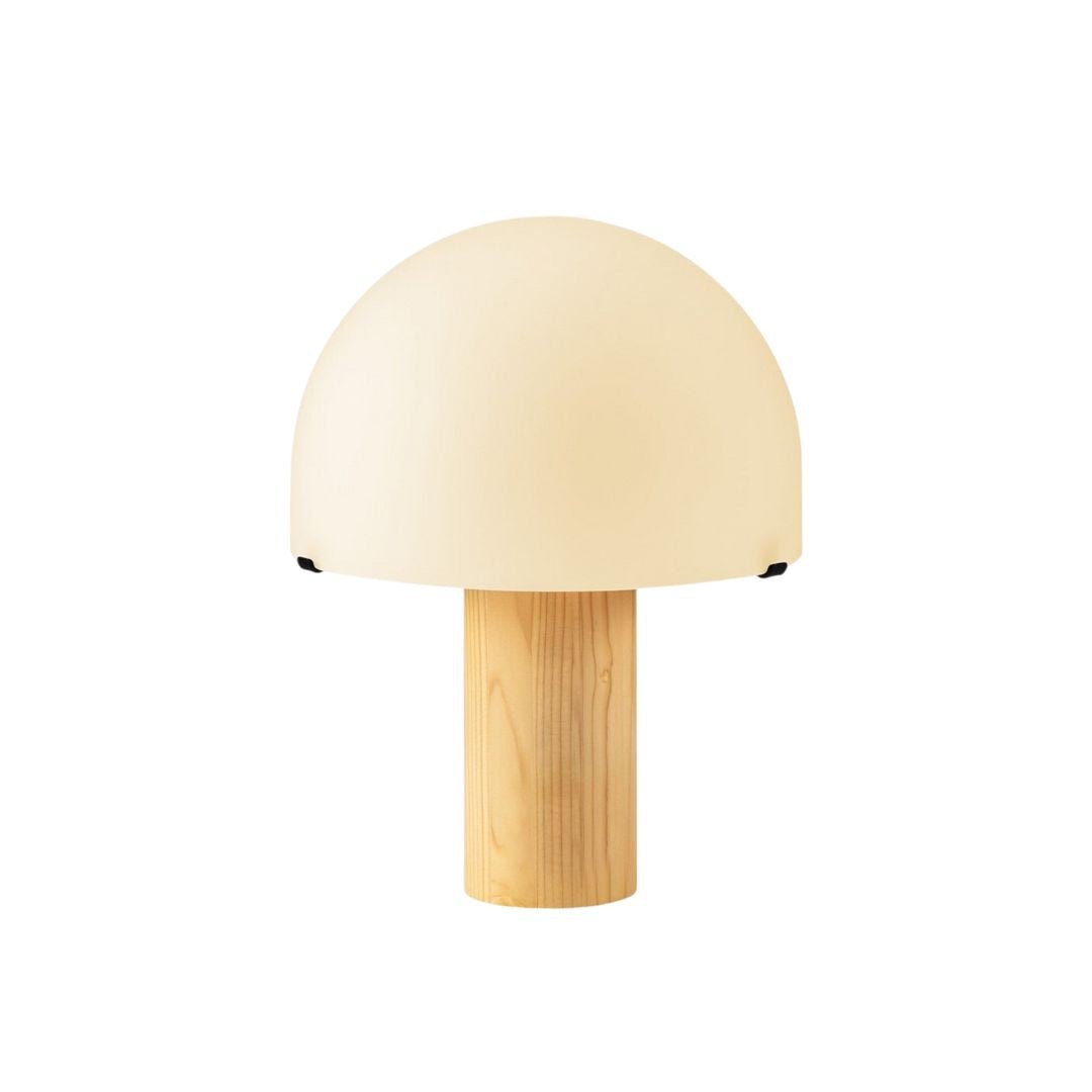 HeimNord – Pilz - Tischlampe aus Glas und Holz – 23x23x28 cm - HeimNordHeimNordHEI - DEFAULT TITLE - TUZ - 841